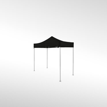 A black folding gazebo 3x1.5 m.